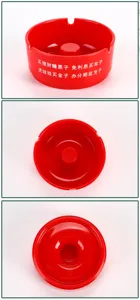 Roter Melamin runder Aschenbecher fuer den Haushalt langlebiger Raucher Aschenbecher