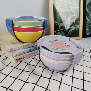 Melamine Salad Bowl Children Tableware Round Decal Bowl Kitchen Dining Food Serving Bowl For Kids