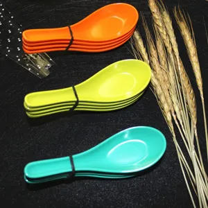 Melamine Chinese Soup Spoon Colorful Large Head Melamine Spoon For Children And Adult Durable Kitchen Dining Spoon