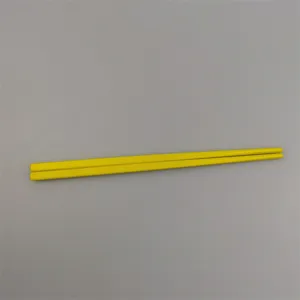 Bright yellow 18cm melamine imitation porcelain chopsticks for kids SKU variant color