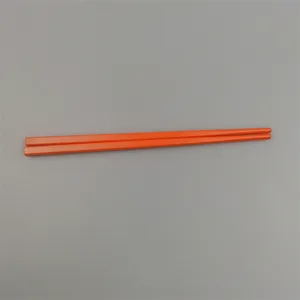 Vibrant orange melamine 18cm children chopsticks with a smooth candy color finish