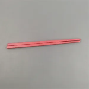 Pink melamine children chopsticks 18cm detail view, safe tableware for kids daily use.