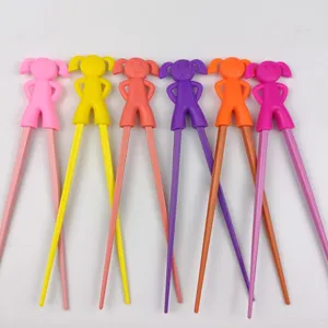 Kids Training Chopsticks Melamine Silicone Cartoon Animal Head Baby Learning Chopsticks Toddler Training Tableware