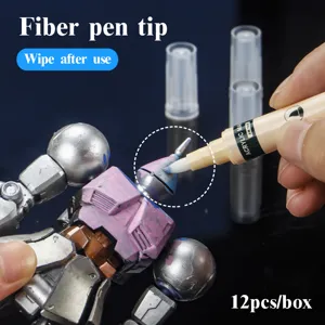 Acrylic paint marker pen set for DIY model coloring and correction, fiber tip, 12pcs