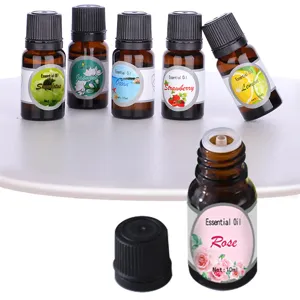 Coffret d'huiles essentielles 10ml flacons de parfum d'aromathérapie pour humidificateur.