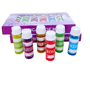 Confezione da 6 oli essenziali idrosolubili da 5 ml per umidificatori e diffusori