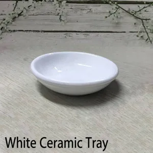 Platillo de Cerámica Blanco Moderno Minimalista Bandeja Pequeña Decorativa para Joyas Portavelas Plato de Servir Vajilla para el Hogar