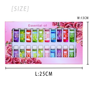 Ätherisches Öl-Set mit 24 Flaschen à 5ml für Aromatherapie in einer 25x13cm Box