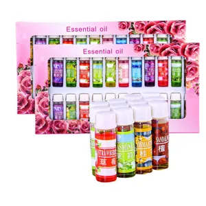 24er-Set wasserlösliche ätherische Öle für Aromadiffusoren mit blumigem Duft, 5 ml