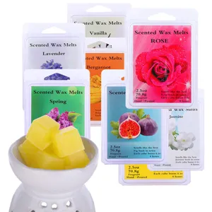 Scented Wax Melts Plant Wax Aromatherapy Wax Cubes Long Lasting Fragrance Wax Melts For Home Air Freshening Relaxing