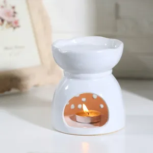 Witte keramische aromabrander geurlamp waxinehouders landelijke stijl huisdecoratie