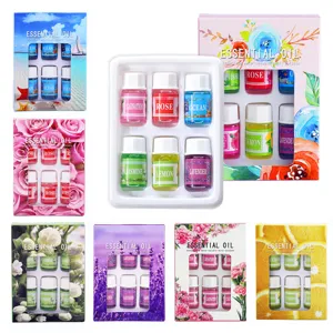 Set Oli Essenziali Idrosolubili Lavanda Rosa Gelsomino Limone Oceano Garofano Per Umidificatore Aromaterapia Casa