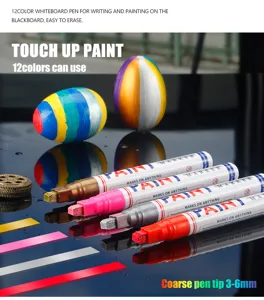6mm Oil-Based Paint Marker Pen Permanent Touch Up Paint Waterproof Quick Drying New