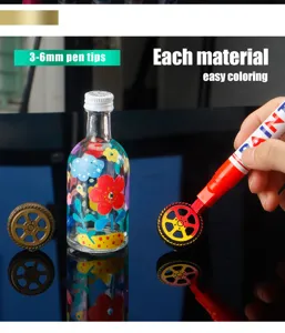 Detailed shot of the paint marker featuring a 3-6mm tip for easy and smooth coloring.