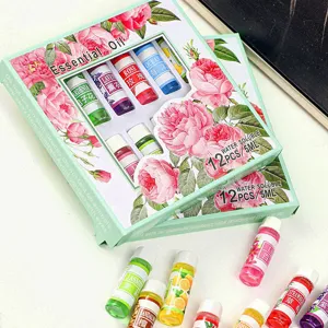 Conjunto de Aceites Esenciales de Aromaterapia de Plantas Naturales Aceites Fragantes Solubles en Agua para Humidificador de Aire Hogar