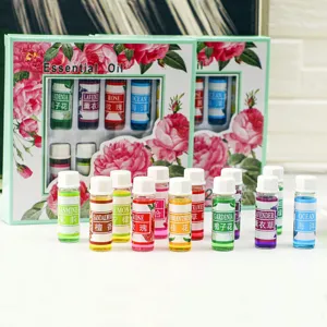 Set de 12 aceites esenciales de 5ml para difusor de aroma, fragancia de interior duradera.
