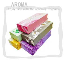 Aroma wierookkegel cadeaupakket met elegante bloemmotieven voor luchtverfrisser.