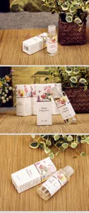 50ml home fragrance essential oil refill bottle detail shot showing packaging and bottle design.