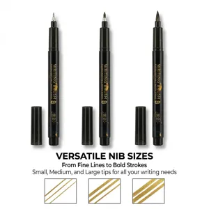Set di penne a pennello professionali con punte morbide per calligrafia e scrittura.