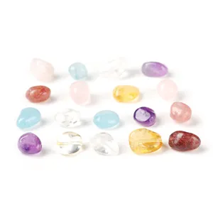 Assortimento di perle in pietra naturale irregolare ametista quarzo rosa per bijoux DIY