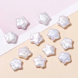 Natural Freshwater Baroque Pearl Star Pentagram Shape Loose Beads For DIY Necklace Earring Jewelry Making Accessories Beads