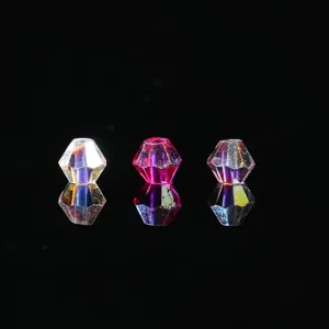 4mm irisierende geschliffene Diamant-Kristallglasperlen für DIY-Schmuck