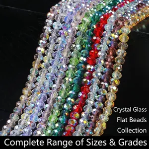 Faceted Crystal Glass Rondelle Beads 4x3 Rondelle Spacer Beads For Jewelry Making DIY Bracelets Necklaces Multi Color Glass Beads
