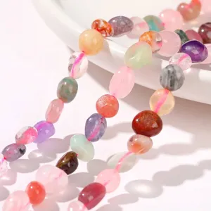 Perles en cristal naturel multicolore de forme libre pour la création de bijoux DIY