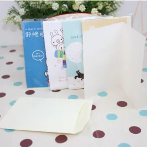 Kreative klappbare Cartoon-Grußkarten mit Umschlägen Set für Geschenke und Nachrichten.