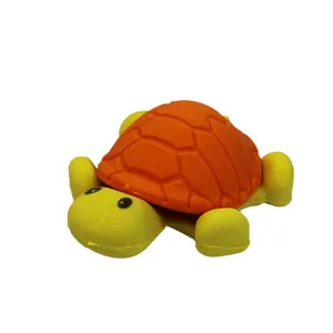 Schattige schildpad vormige gum tekenfilm rubber kantoorartikelen school studenten cadeautje