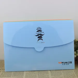 Mustache accordion file folder A4 document organizer multi-layer expandable paper storage bag
