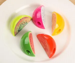 Leuke fruitvorm potloodslijper mini draagbare creatieve schrijfgerei slijper voor kinderen