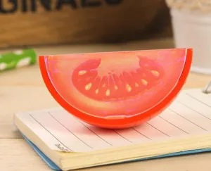 Schattige tomaatvormige puntenslijper creatieve mini briefpapier voor studenten.