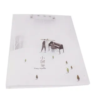 Cartella per documenti A4 trasparente in plastica con clip robusta, organizzatore opaco per ufficio