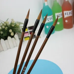 Chinese wolf hair calligraphy brush set, ideal for student practice and daily writing.