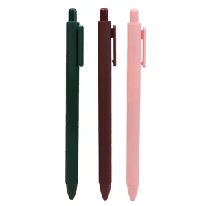 3 intrekbare gelpennen in macaronkleuren, ideaal voor studentennotities en dagelijks journalen.