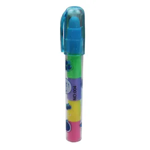 Cute 5-color stackable block eraser set creative student stationery rubber eraser