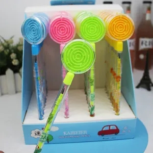 Creative maze stacking pencil with bullet lead tips, non-sharpening multi-head stationery.