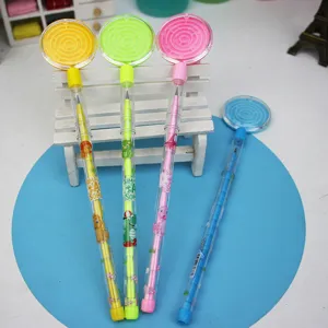 Creative maze top push pencil non-sharpening multi-head bullet lead stationery set 4pcs