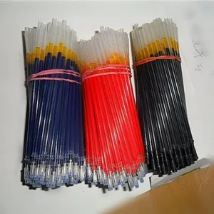 Recharges de stylo gel 0,5 mm Noir Rouge Bleu Encre Écriture en Douceur Fournitures de Bureau