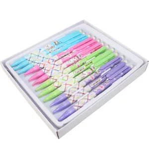 Colorful mechanical pencils set 0.7mm cute rabbit pattern student stationery with eraser.