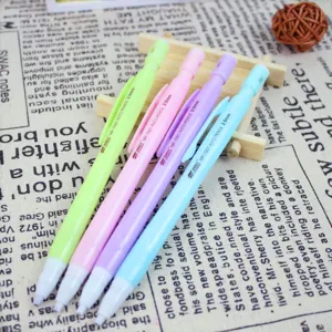 Mechanical pencil 2.0mm chunky lead student school supply colorful set detail view.