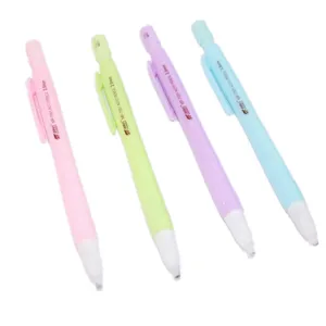 Detail shot of 2.0mm colorful mechanical pencils, showing the cute pastel colors and texture.