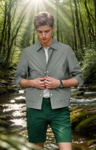 Heren casual effen kleur jas herfst lente mode eenvoudige stijlachtige buitenkleding