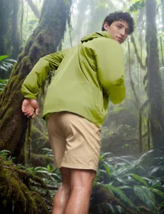 Mens lightweight hooded sun protection jacket for outdoor sports in spring and summer.