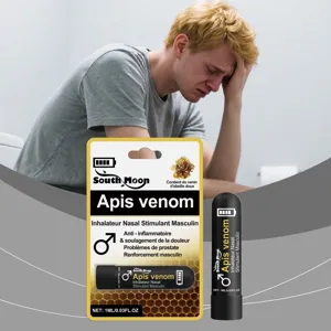 Inalatore Nasale al Veleno d'Api per Uomo Cura del Corpo Rinfrescante Inalatore per il Sollievo Nasale Profumo Lenitivo Portatile