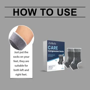 Zeriluna compression socks offer ankle support, relieve discomfort, and fit left or right feet.