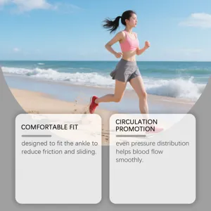 Comfortable athletic sports socks and skirt set designed for running and fitness wear.
