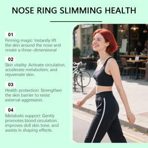 Body care nose ring lightweight daily wear comfortable slim fit health fashion accessory
