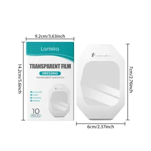 Apósito de película transparente cuidado de heridas impermeable transpirable 10 piezas